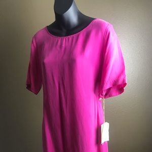 SILK Pink dress, new w/ Tags med